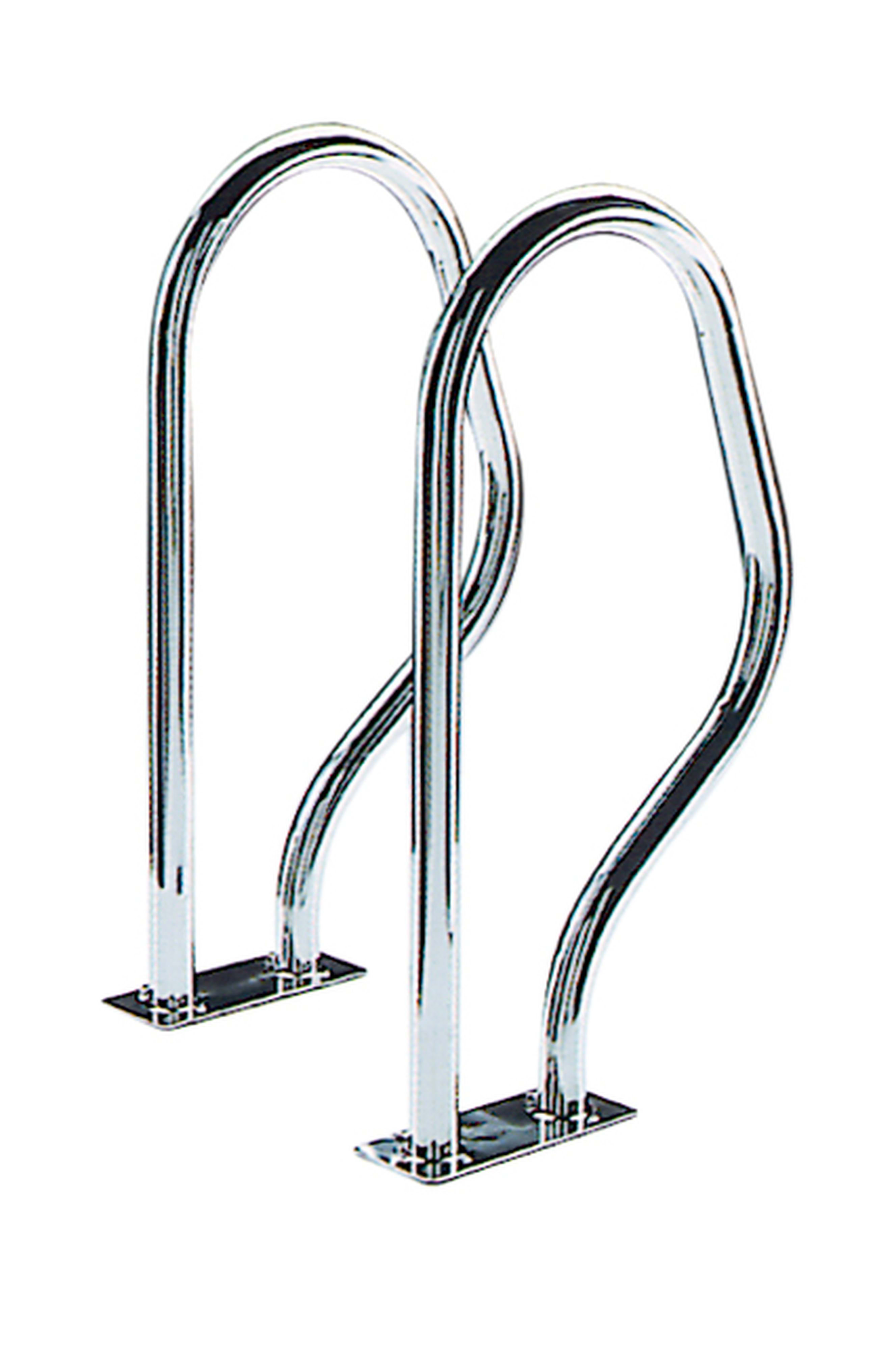 Astralpool - SORTIE DE BAIN INOX PLATINES RECTANGULAIRES D.43mm, 47X80 Jeu de 2 Prix unitaire