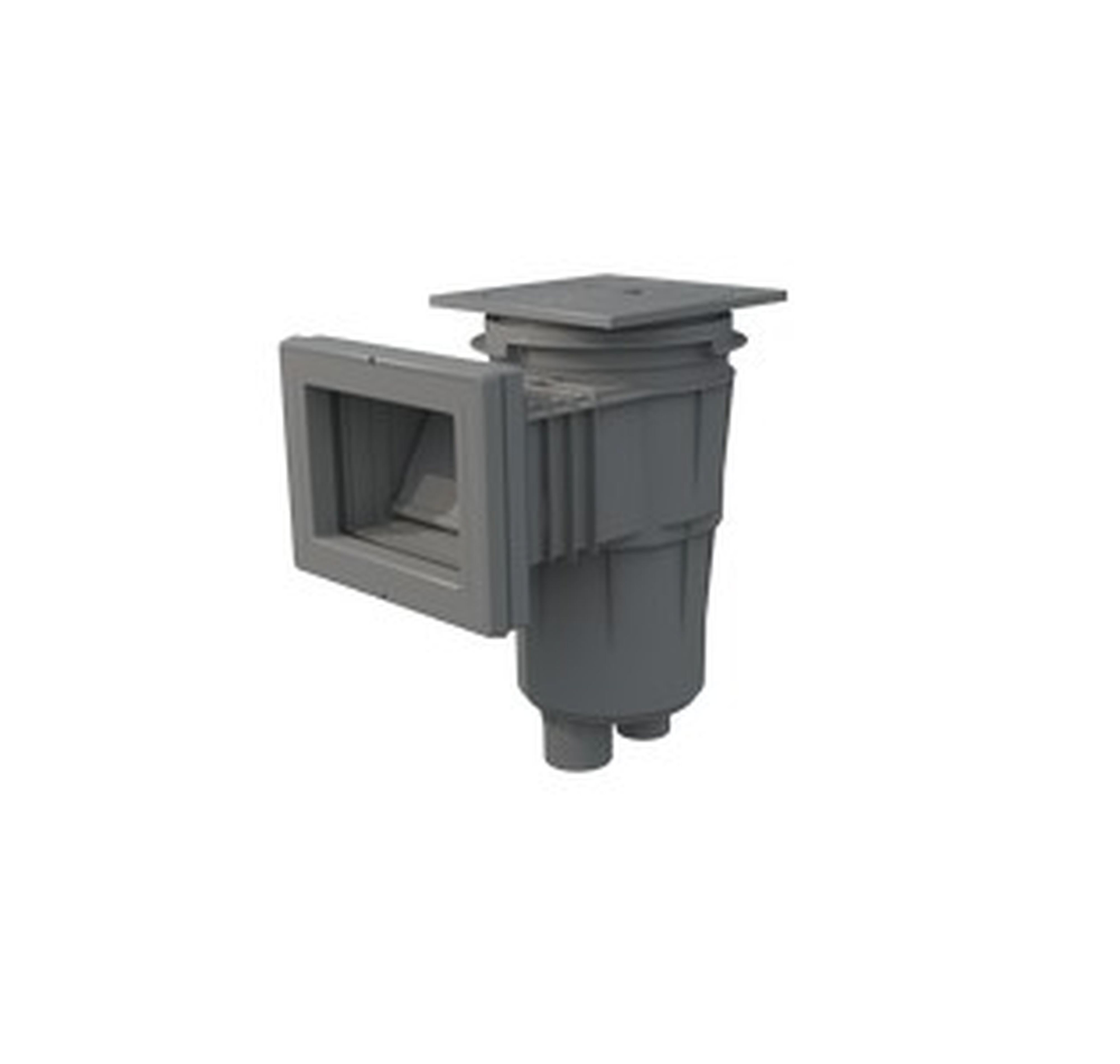 Astralpool - Skimmer Liner Prestige Couvercle Carre Petite Meutriere Vis Metrique Gris