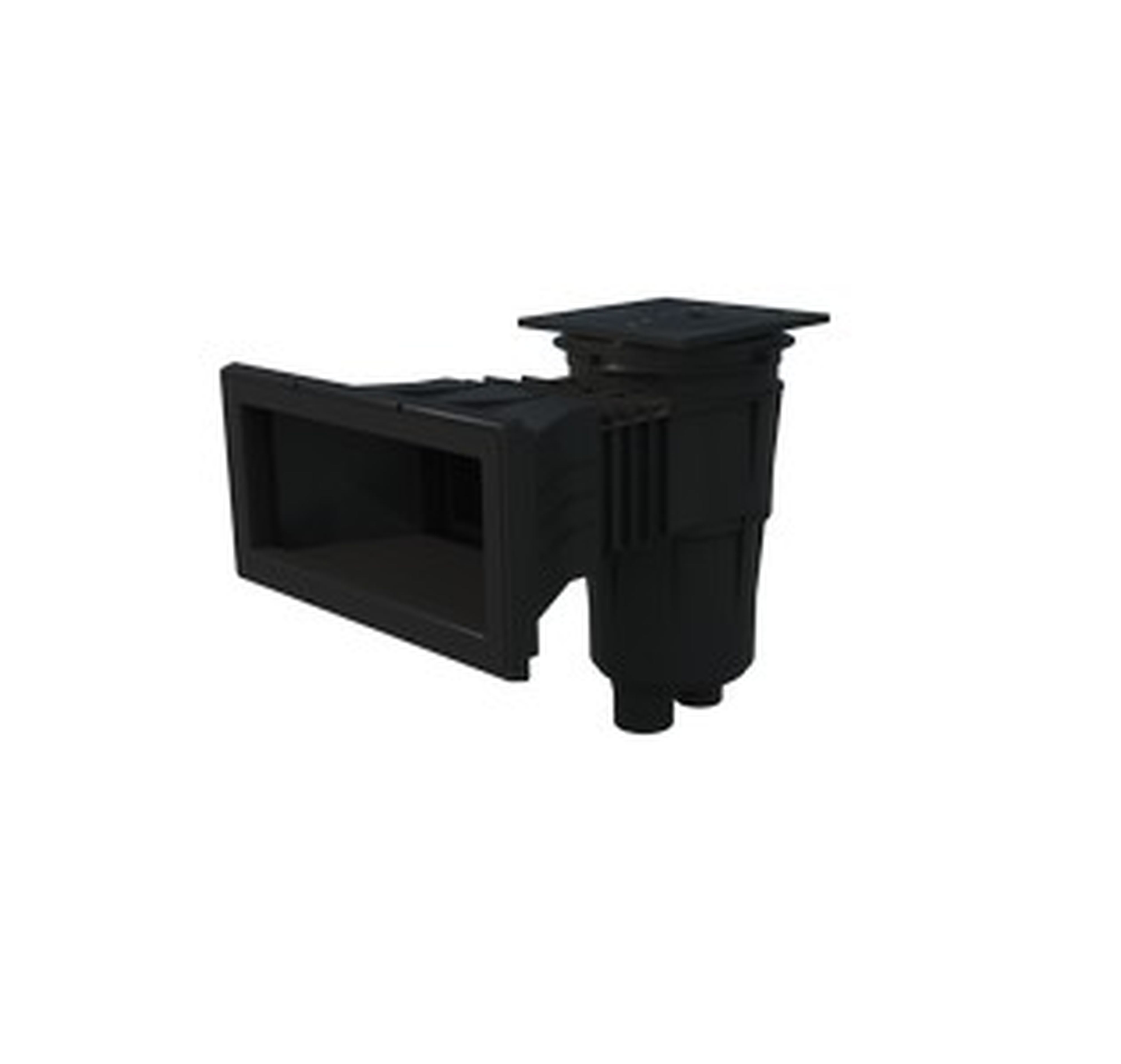 Astralpool - Skimmer Liner Prestige Couvercle Carre Grande Meutriere Vis Metrique Gris Anthra