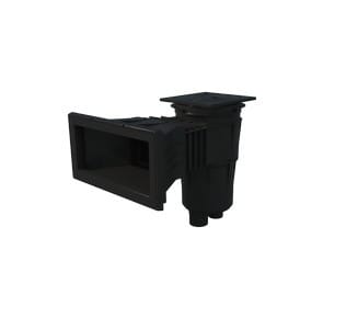Astralpool - Skimmer Liner Prestige Couvercle Carre Grande Meutriere Vis Metrique Gris Anthra