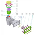 Astralpool - Skimmer Liner Prestige Couvercle Carre Grande Meurtriere Et Rallonge Vis Parker