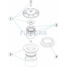 Astralpool - Bouche Refoulement Beton Oscillante Hydraulicite Inversee Blanc