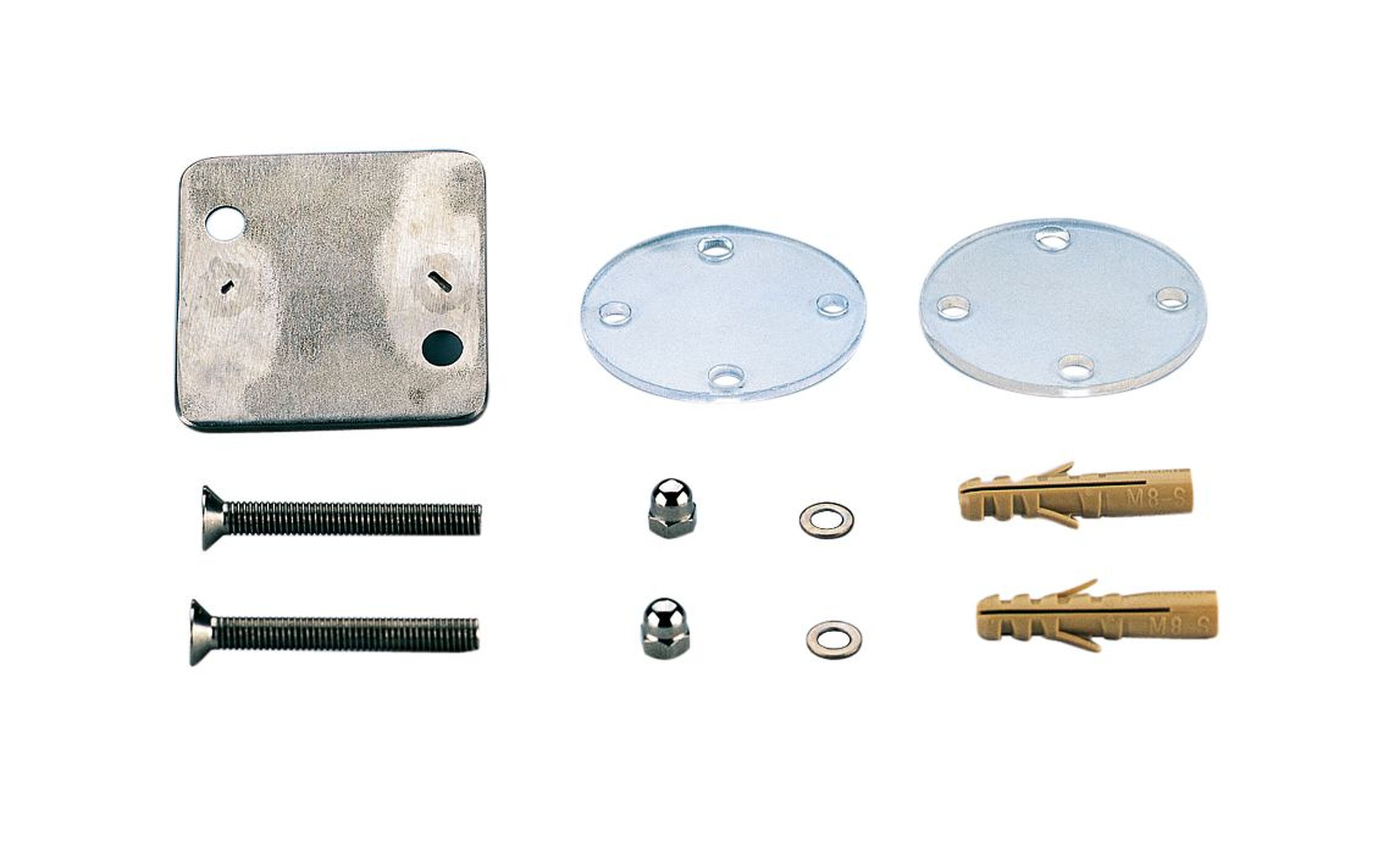 Astralpool - Kit Support Fixation Inox mains courantes, Pisc prefa avec liner ou PVC arme