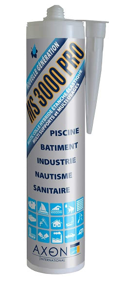 Astralpool - MS3000 PRO BLANC 290ML MASTIC COLLE