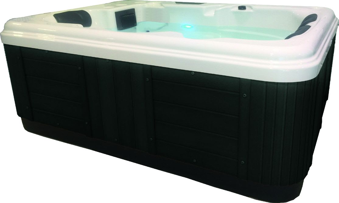 Astralpool - Spa 3 Places Pianosa Cuve Blanche Habillage Synthétique Gris Anthracite