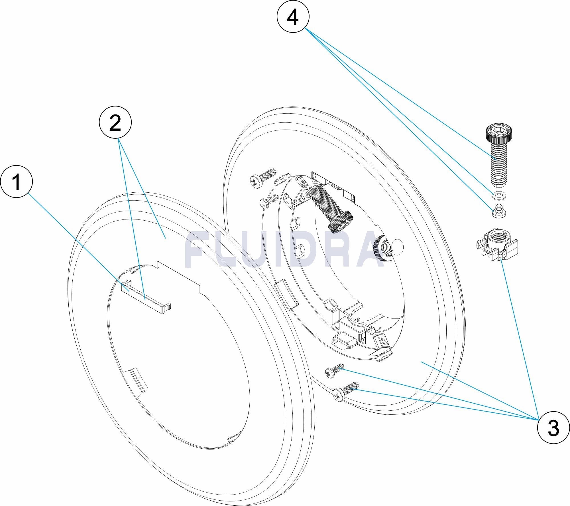 Astralpool - Enjoliveur Projecteur Lumiplus Flexiniche Sable