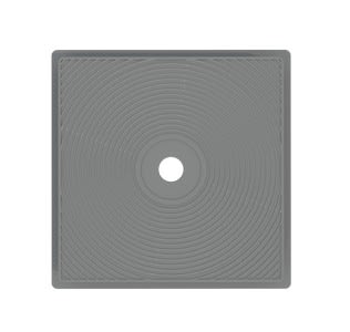 Astralpool - couv rond+ cadre carre skim gris