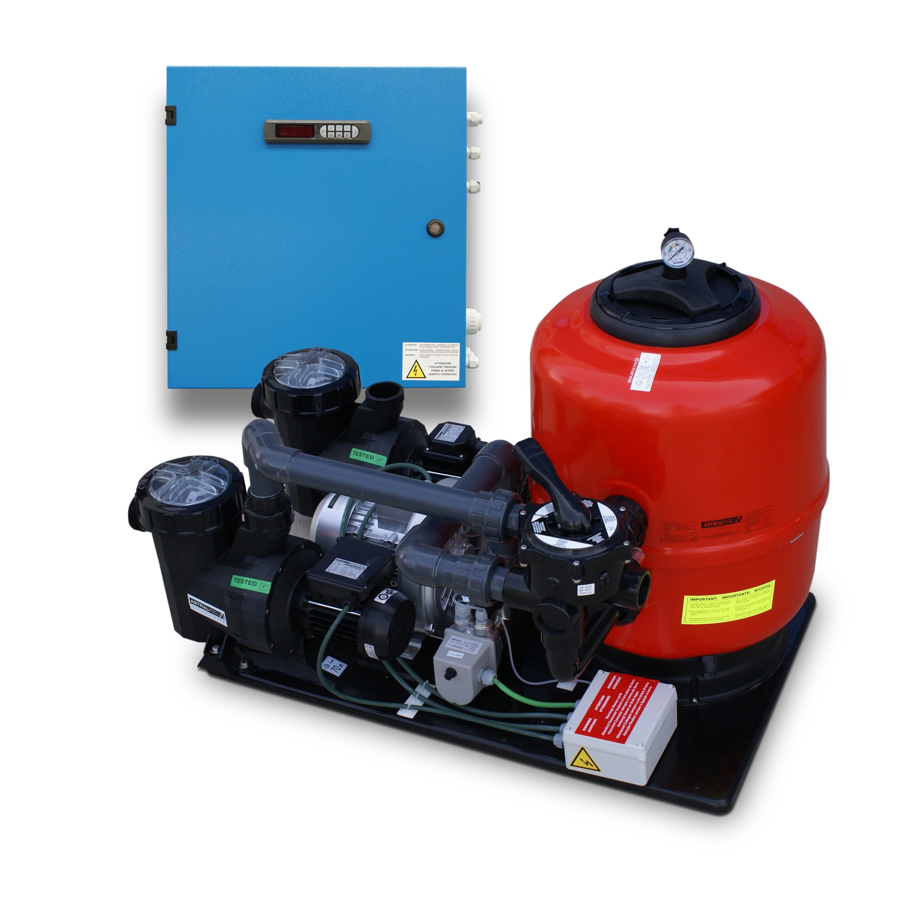 Astralpool - Kit Compact 50 + Echangeur Eau-Eau  + Ozone