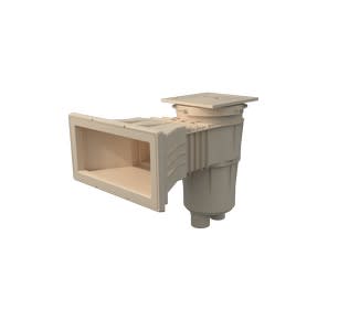 Astralpool - Skimmer Liner Prestige Couvercle Carre Grande Meurtriere Vis Parker Sable