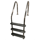 Astralpool - ECHELLE KOMFI 4 MARCHES anti-derapantes en polypropylene gris anthracite D.43mm
