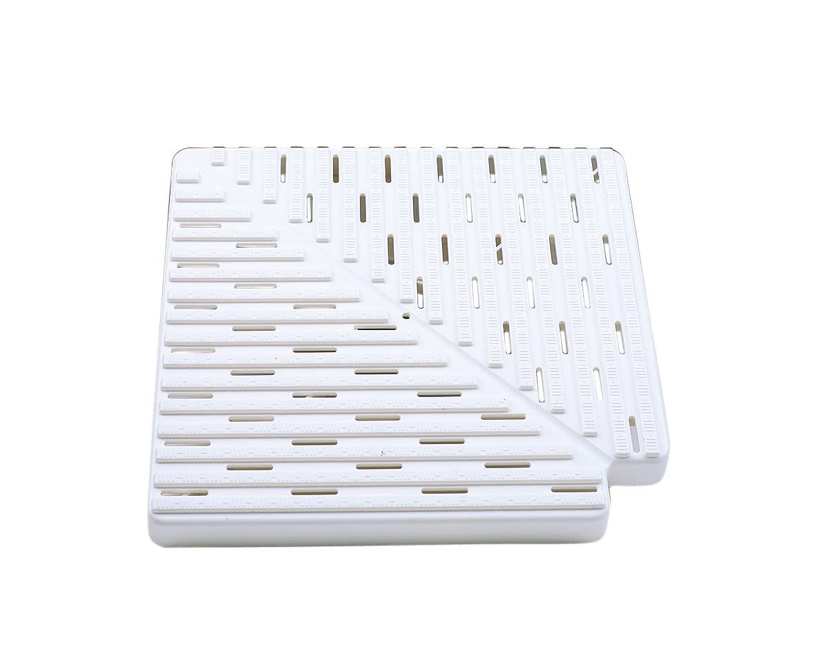 Astralpool - Angle Caillebotis 90° H22 L335 en copolymere et polypropylene injecte, blanc