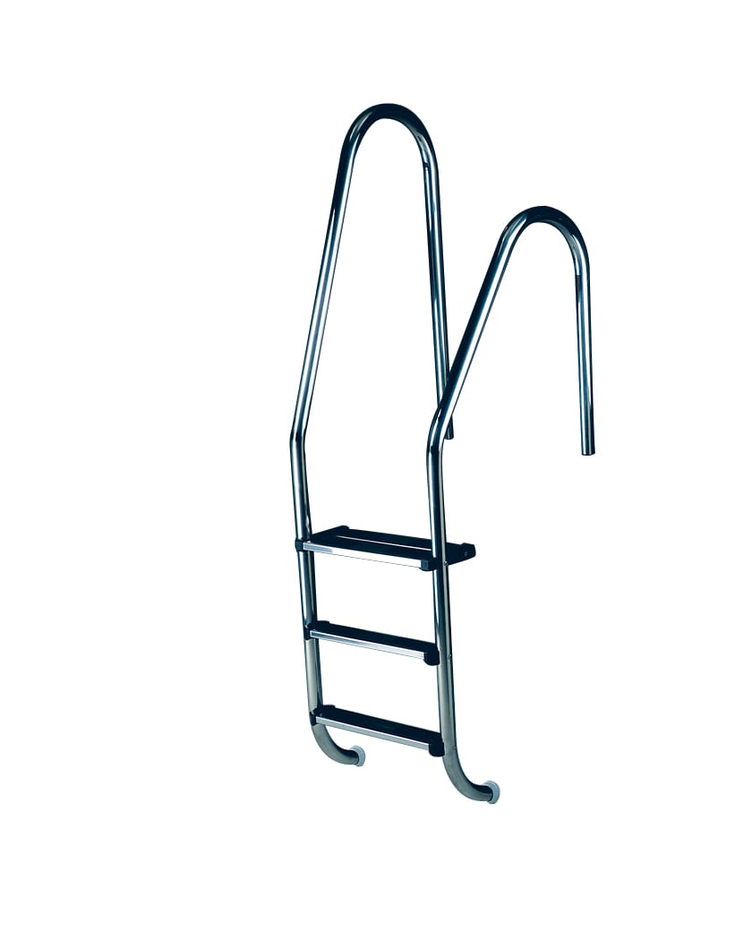 Astralpool - ECHELLE ASYMETRIQUE 3 MARCHES surface antiderapante, 1ere marche securite double