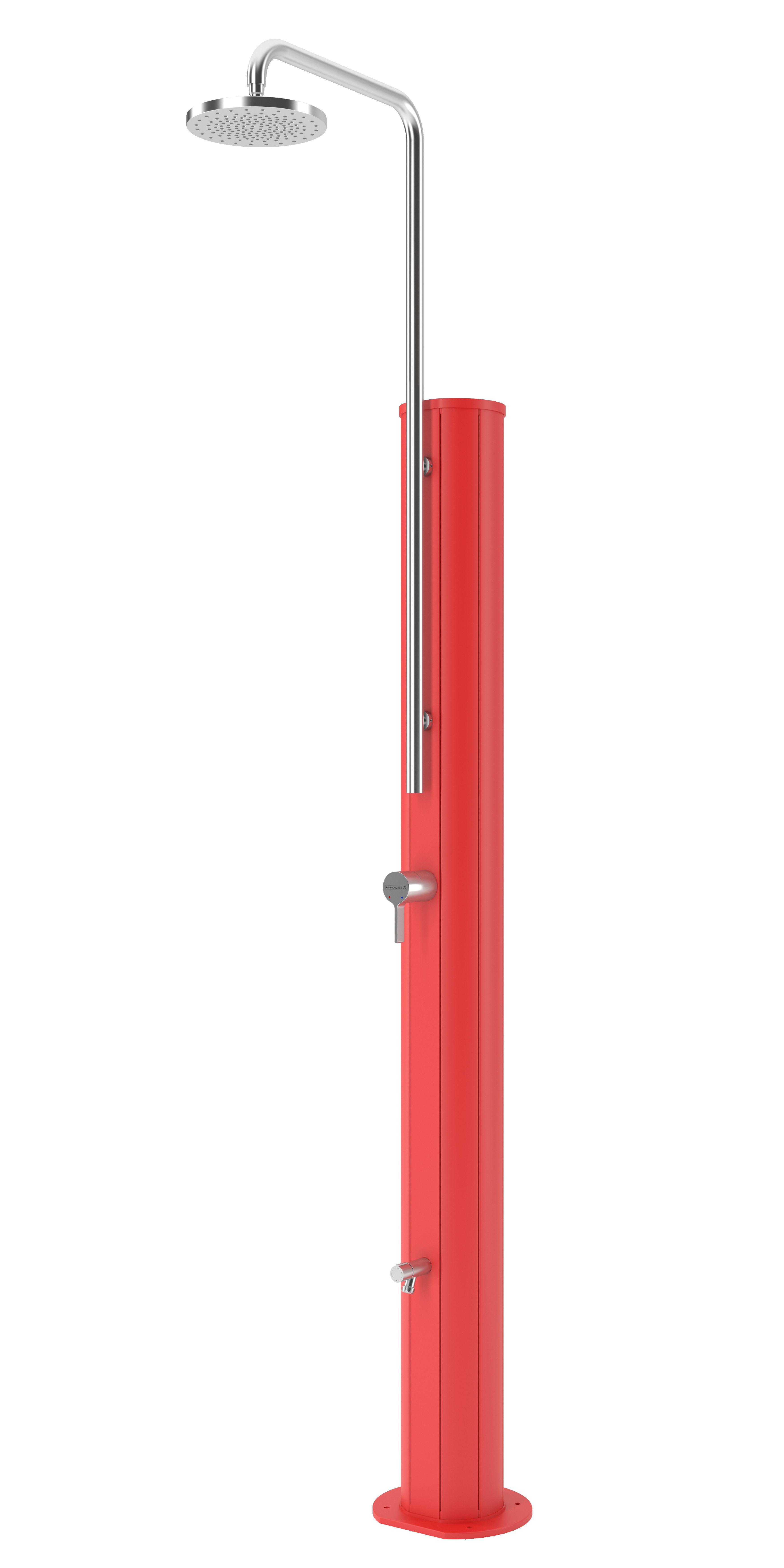 Astralpool - DOUCHE AP CHROME SOLAIRE ROUGE FINITION COULEUR