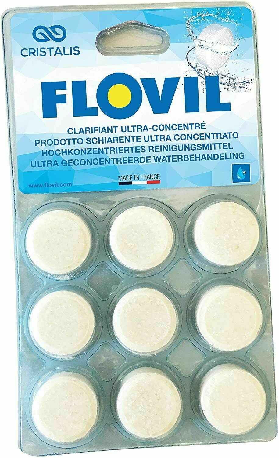 Astralpool - Flovil Floculant clarifiant - Blister de 9 pastilles