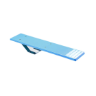 Astralpool - Plongeoir Ballesta Long 1,80m support en acier galva H0,25m, livre avec ancrages