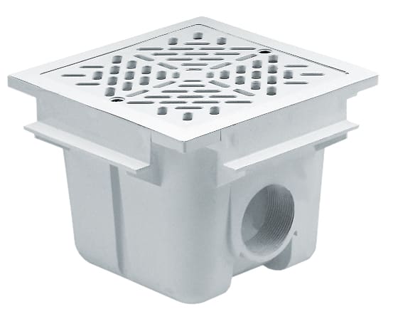 Astralpool - Bonde De Fond Beton Abs Grille Carree 210X210