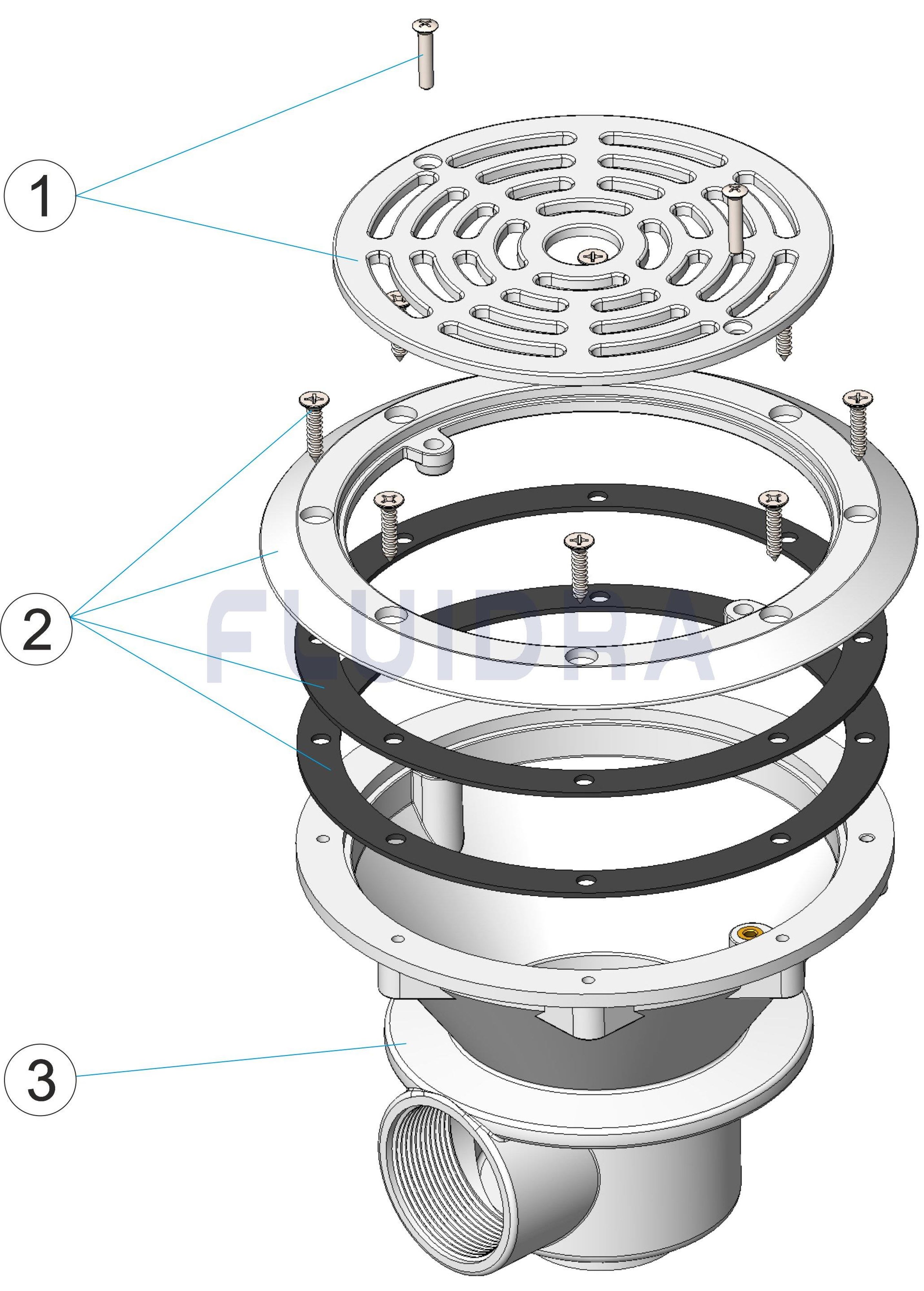 Astralpool - Bonde De Fond Liner Abs D210 Parker Beige