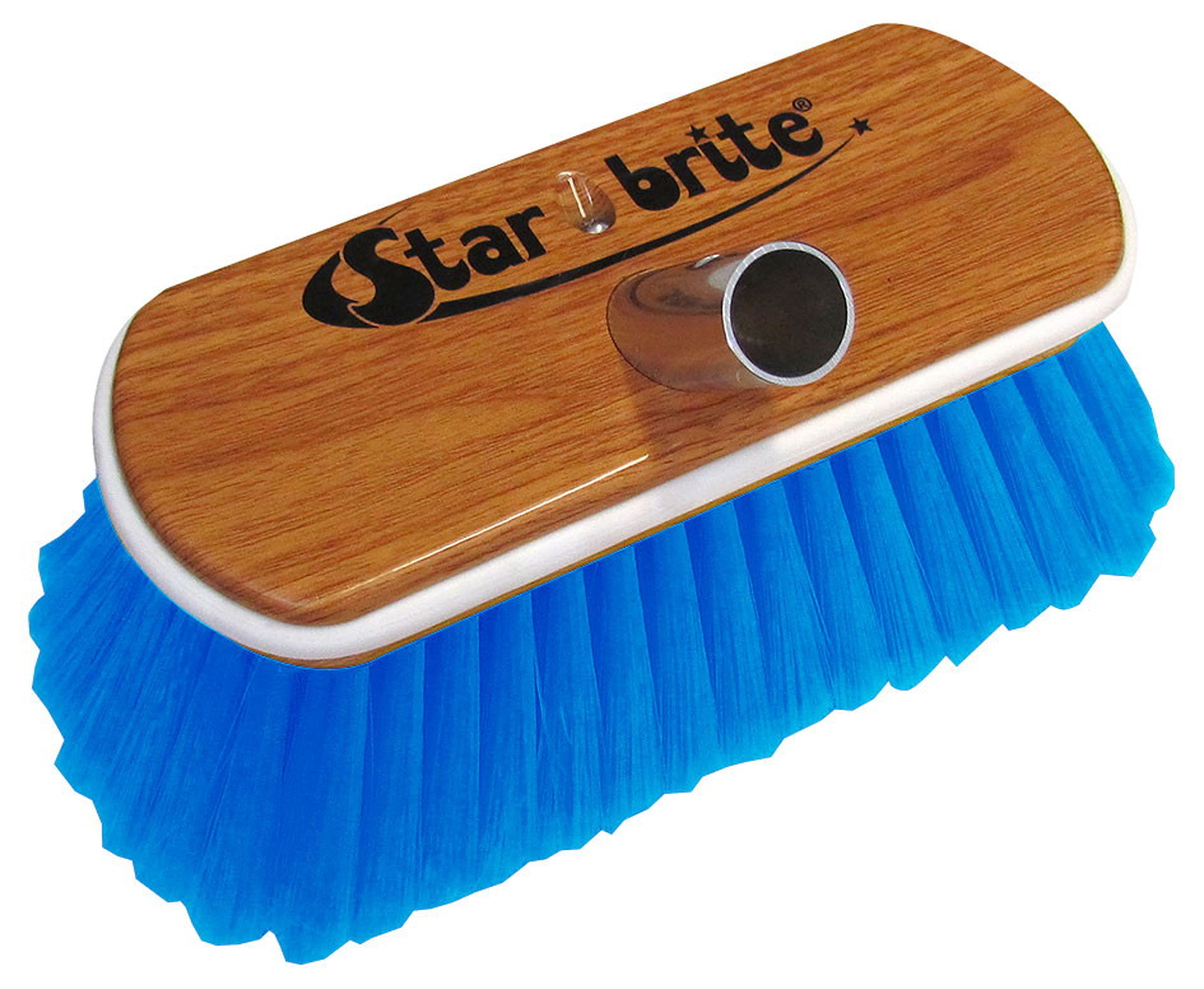 Astralpool - Starbrite Brosse Fibre Médium Bleue , Protection Caoutchou