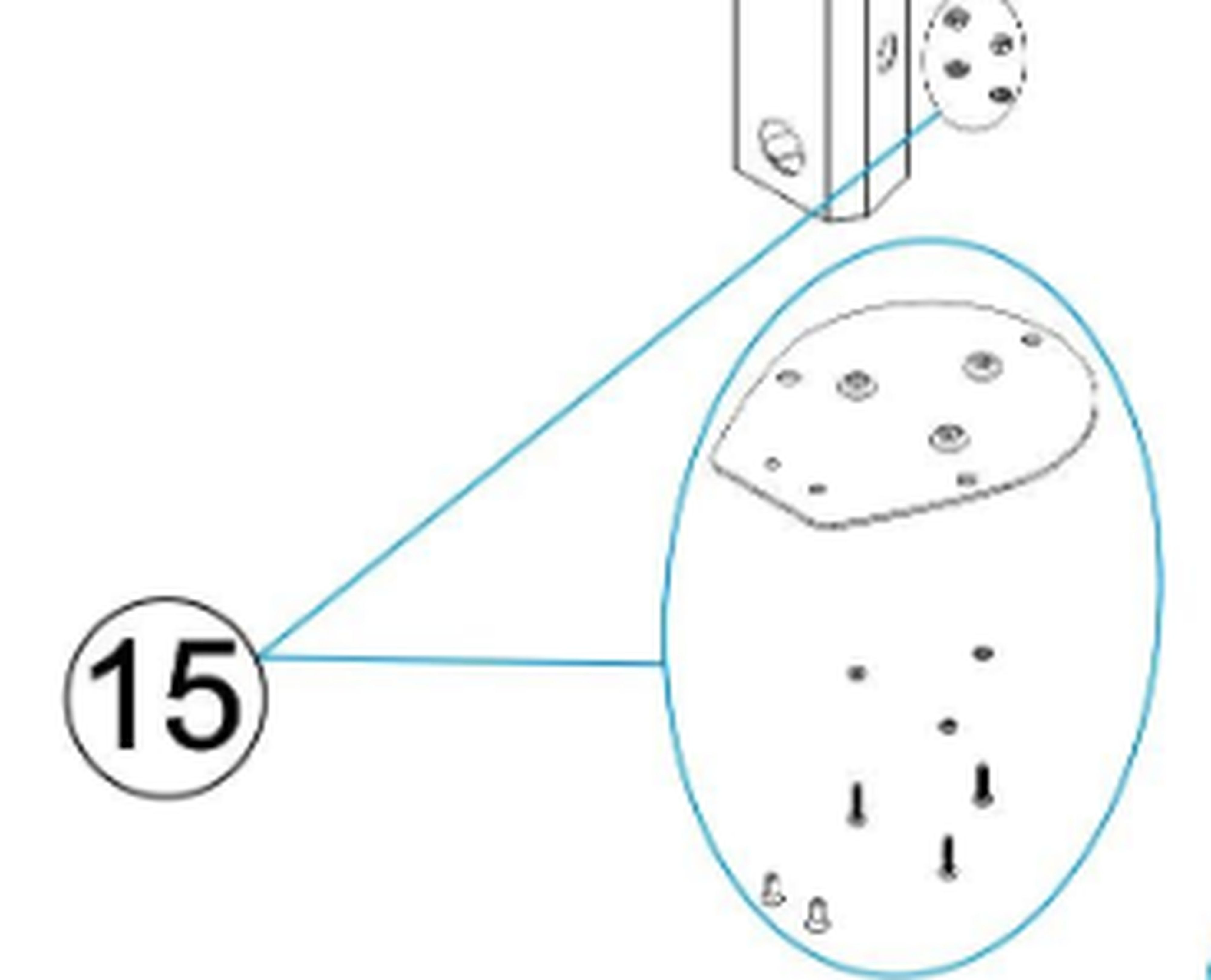 Astralpool - PLATINE DOUCHE 36848