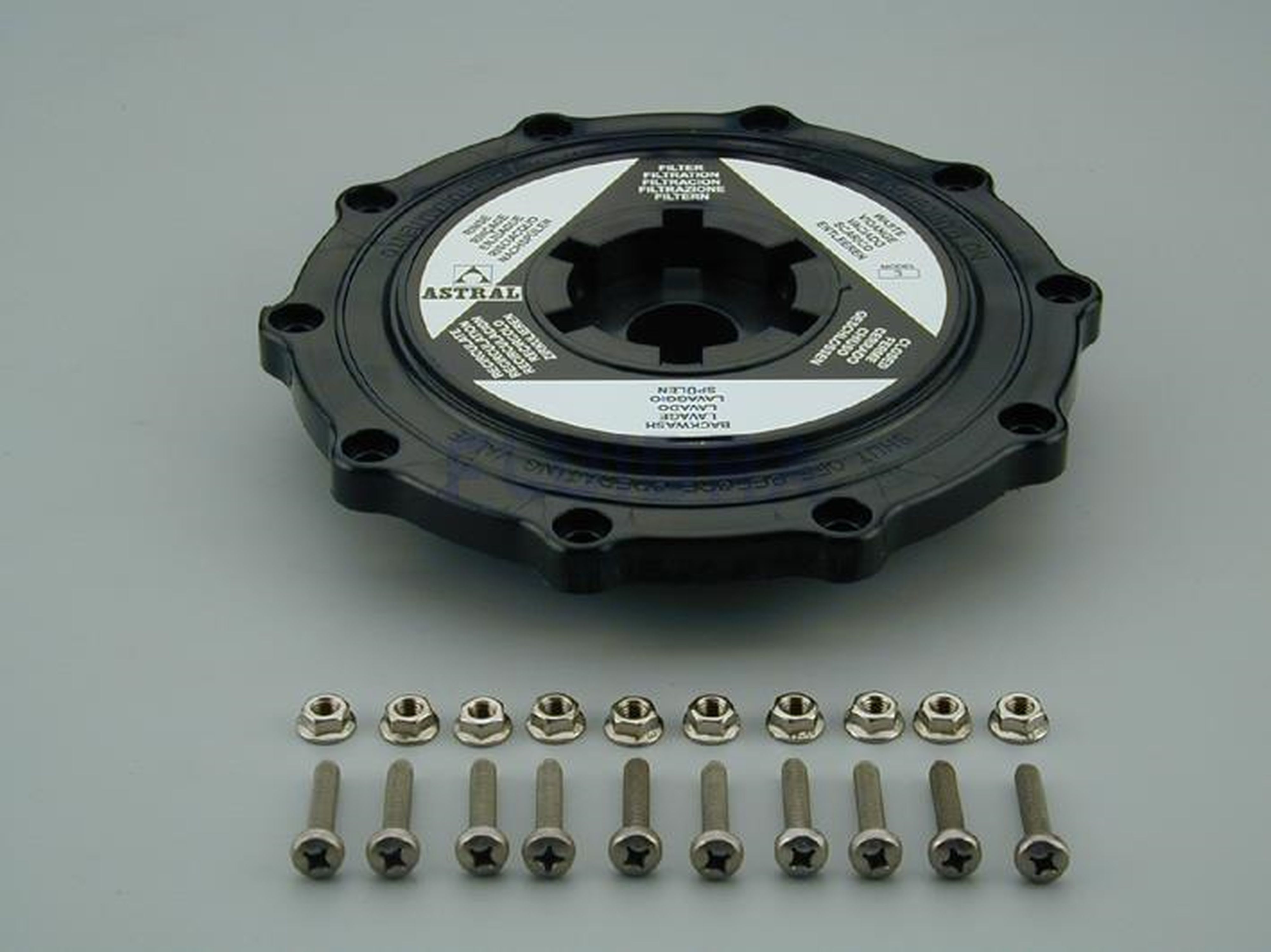 Astralpool - COUVERCLE NOIR 2'' ET VIS