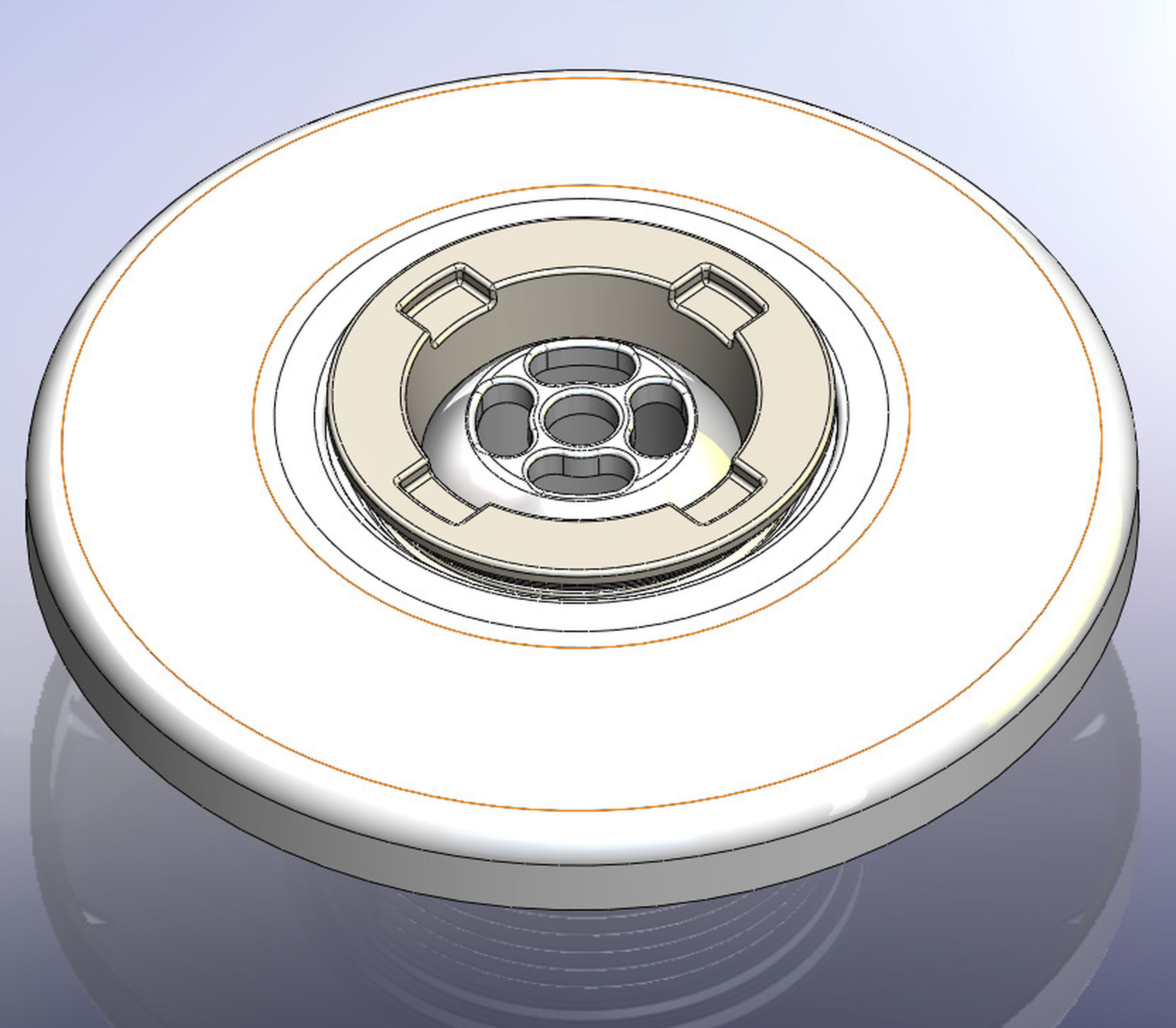 Astralpool - BOUCHE ASPI.INOX POUR TRAVERSEE