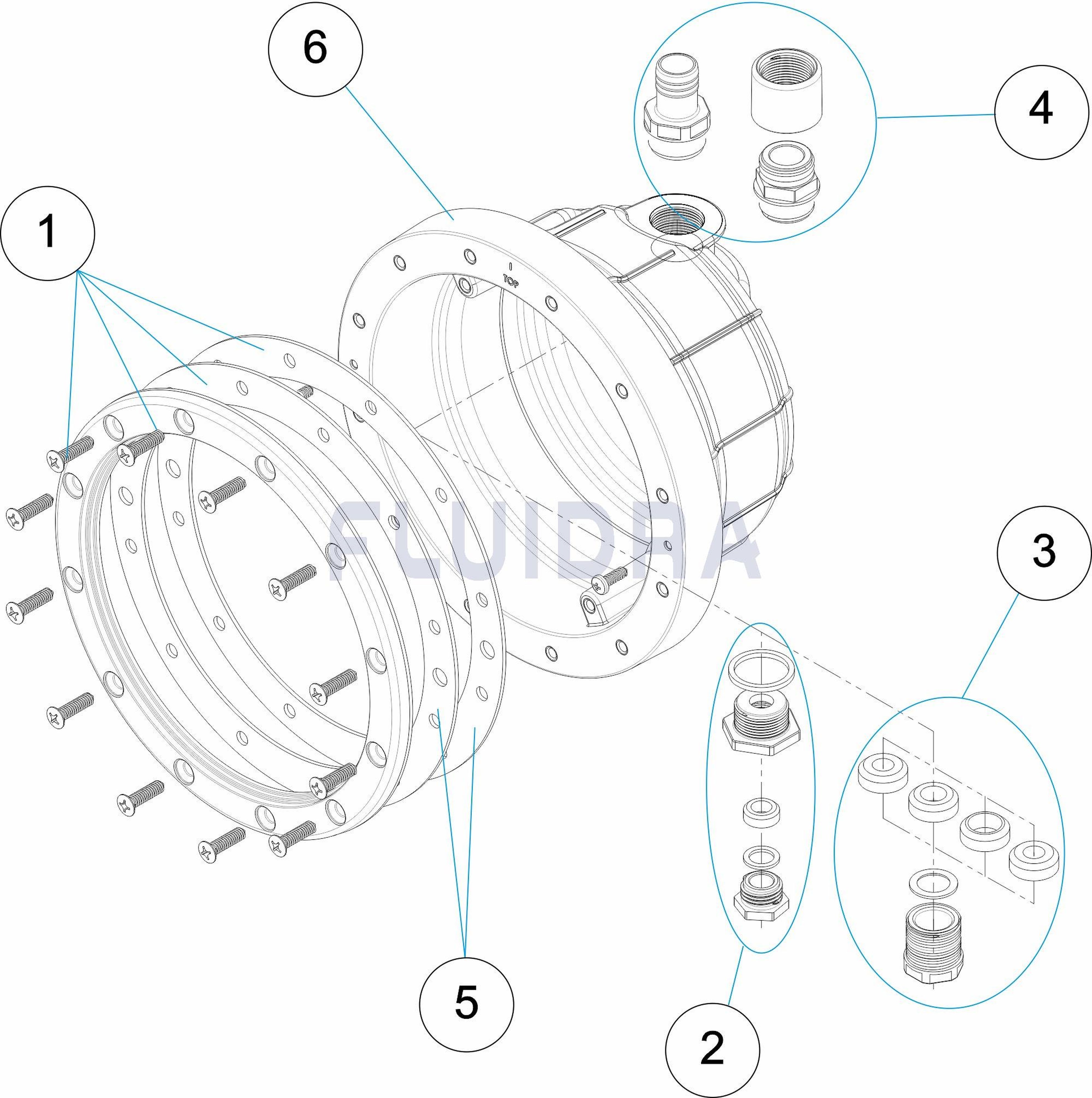 Astralpool - Niches Lumiplus Design Piscine Liner & Préfabriquée Avec Inserts Vis Métriques