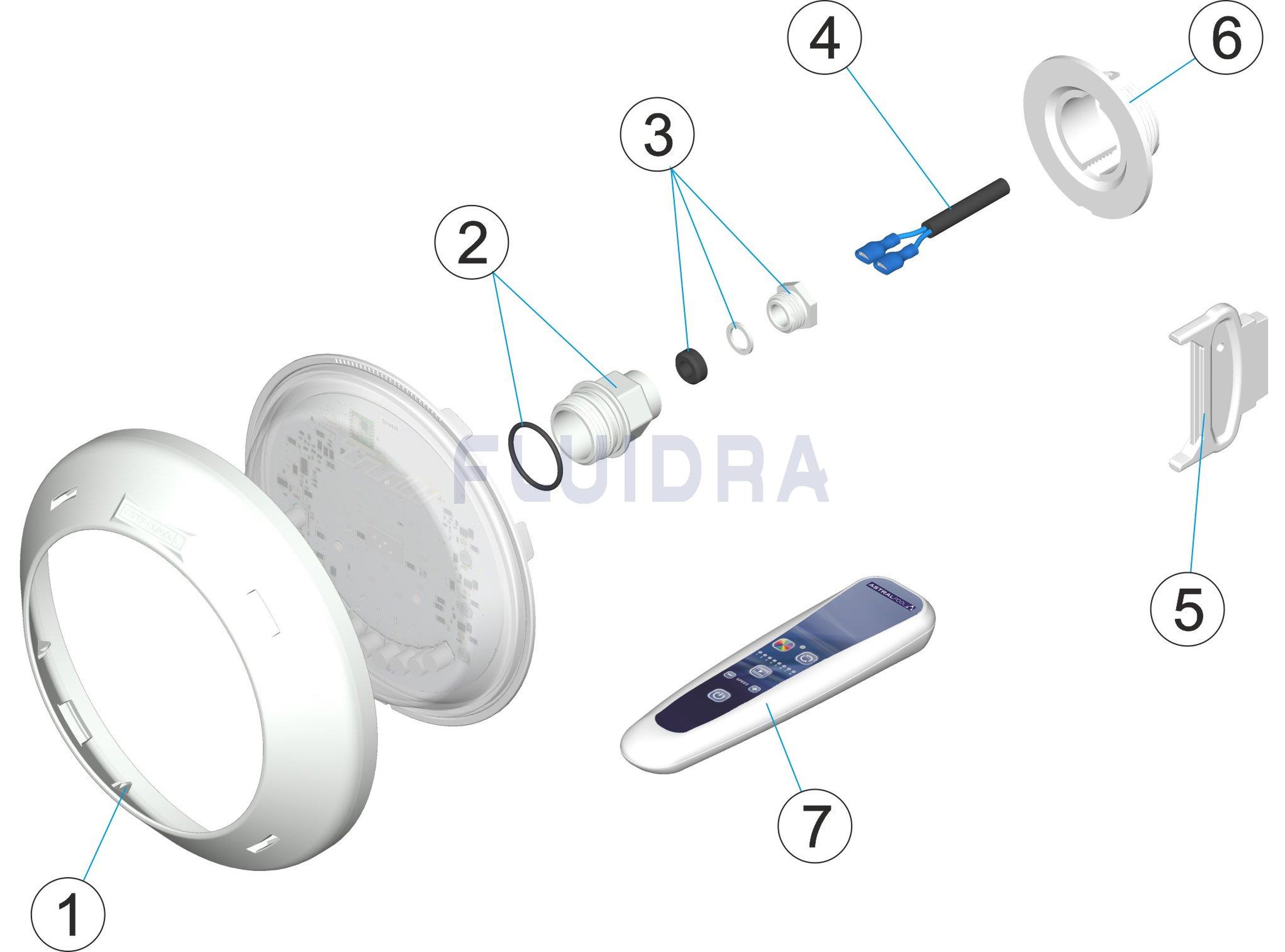 Astralpool - Lumiplus Rapid 1.11 Couleurs (1100 Lumens - 27W)
