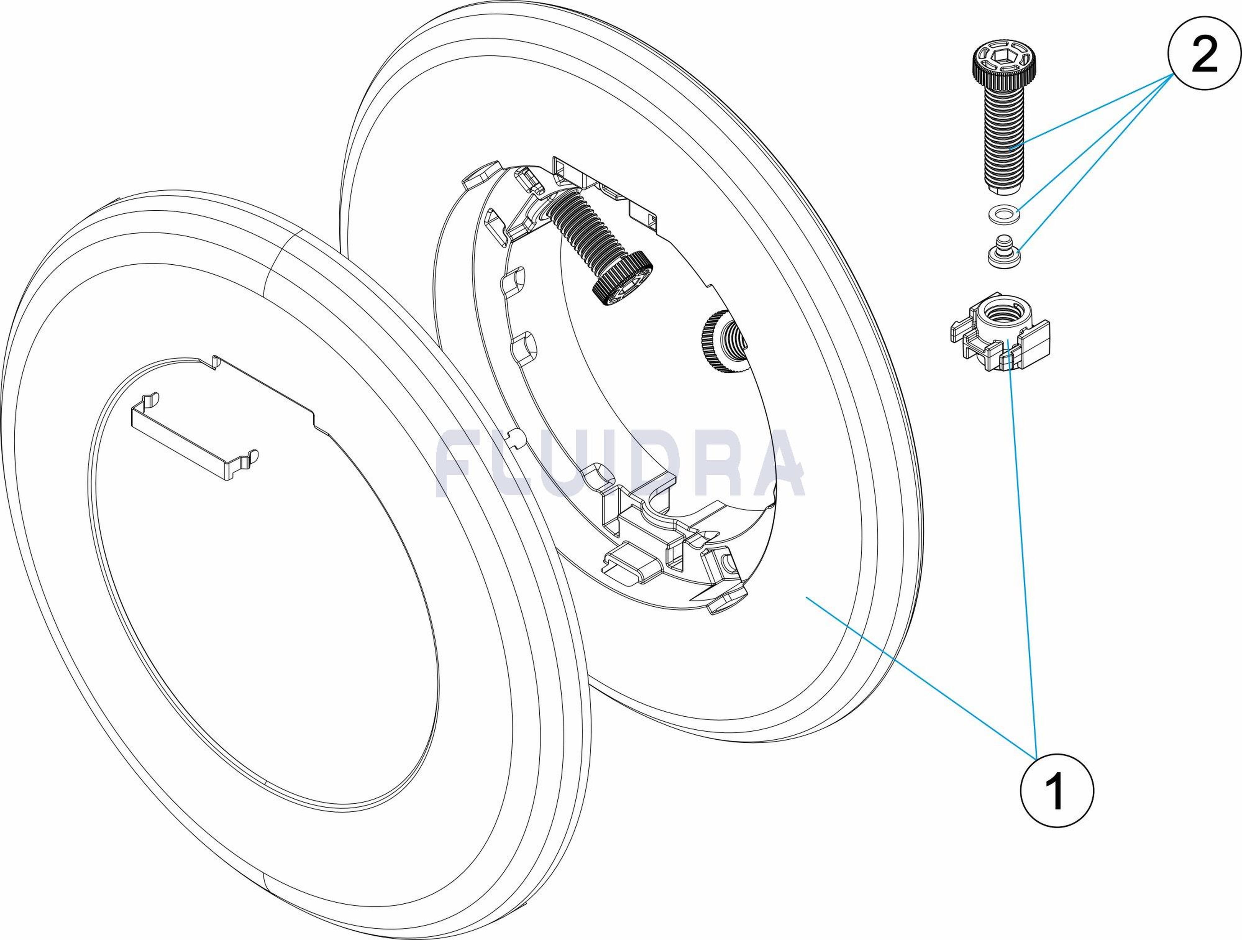 Astralpool - ENJOLIVEUR PROJECTEUR LUMIPLUS FLEXINICHE INOX AISI 316-L