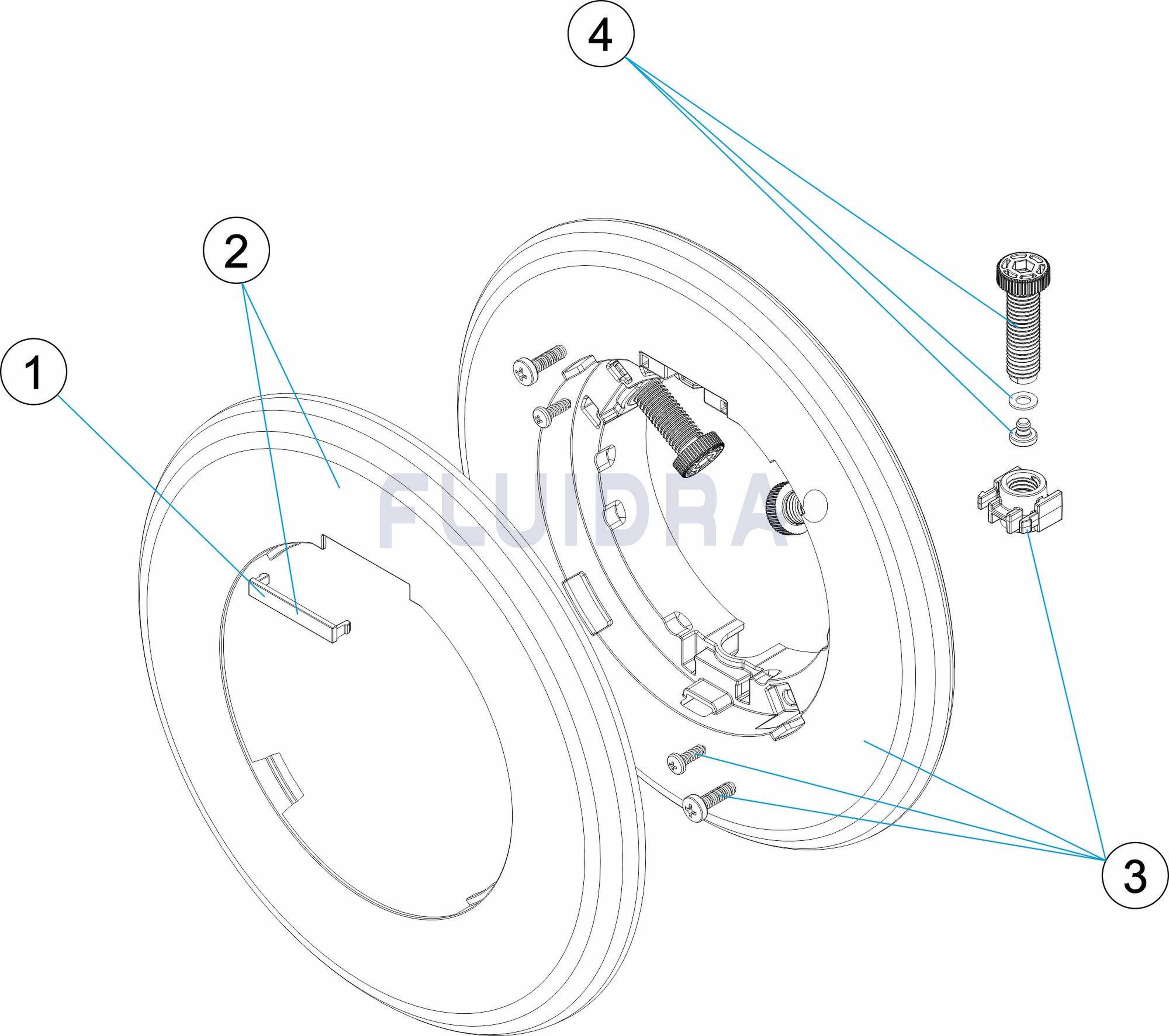 Astralpool - Enjoliveur Projecteur Lumiplus Flexiniche Blanc