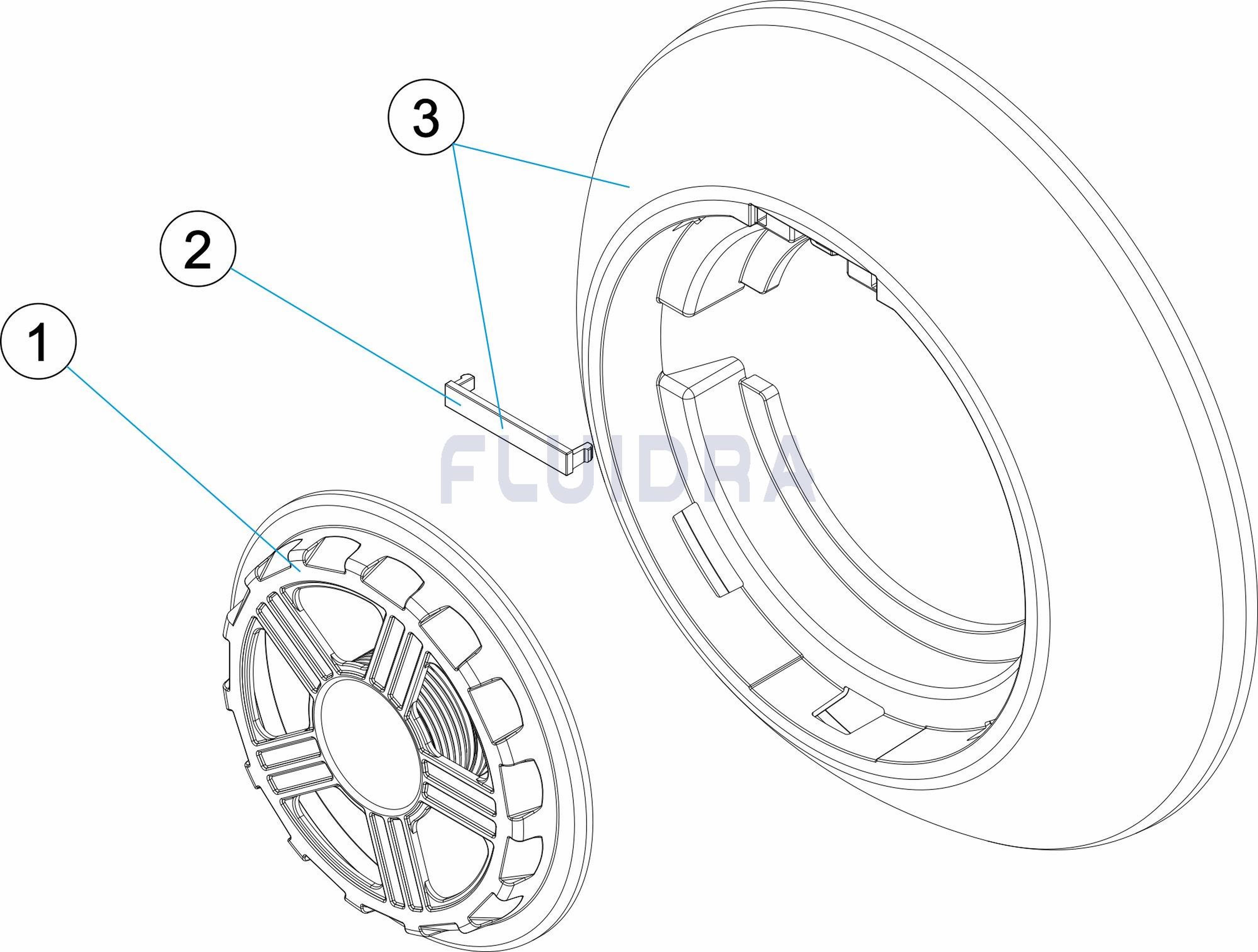 Astralpool - Enjoliveur Projecteur Lumiplus Flexirapid Sable