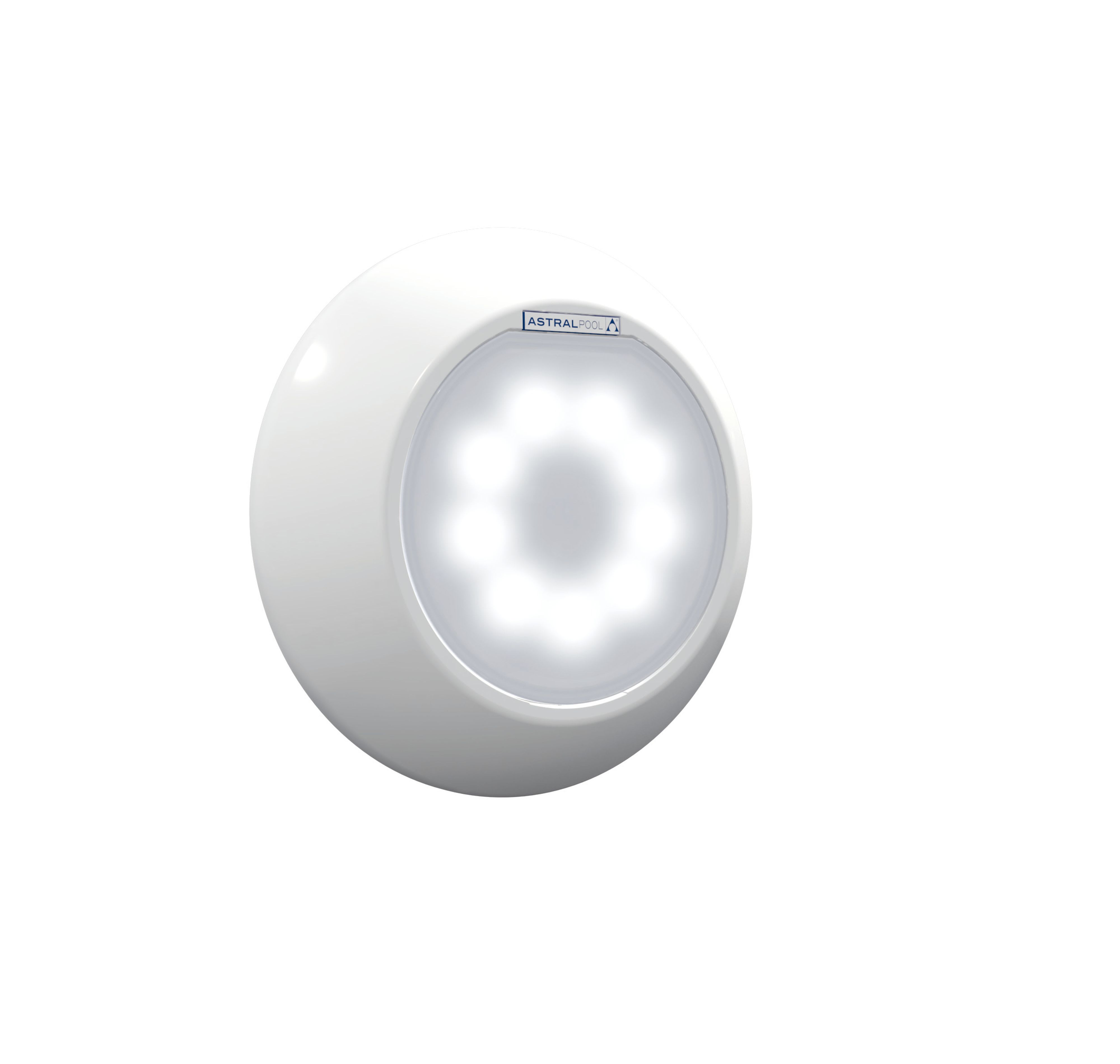 Astralpool - Projecteur Umiplus Flexislim_Lampe Blanche + Enjoliveur Blanc Ac V1