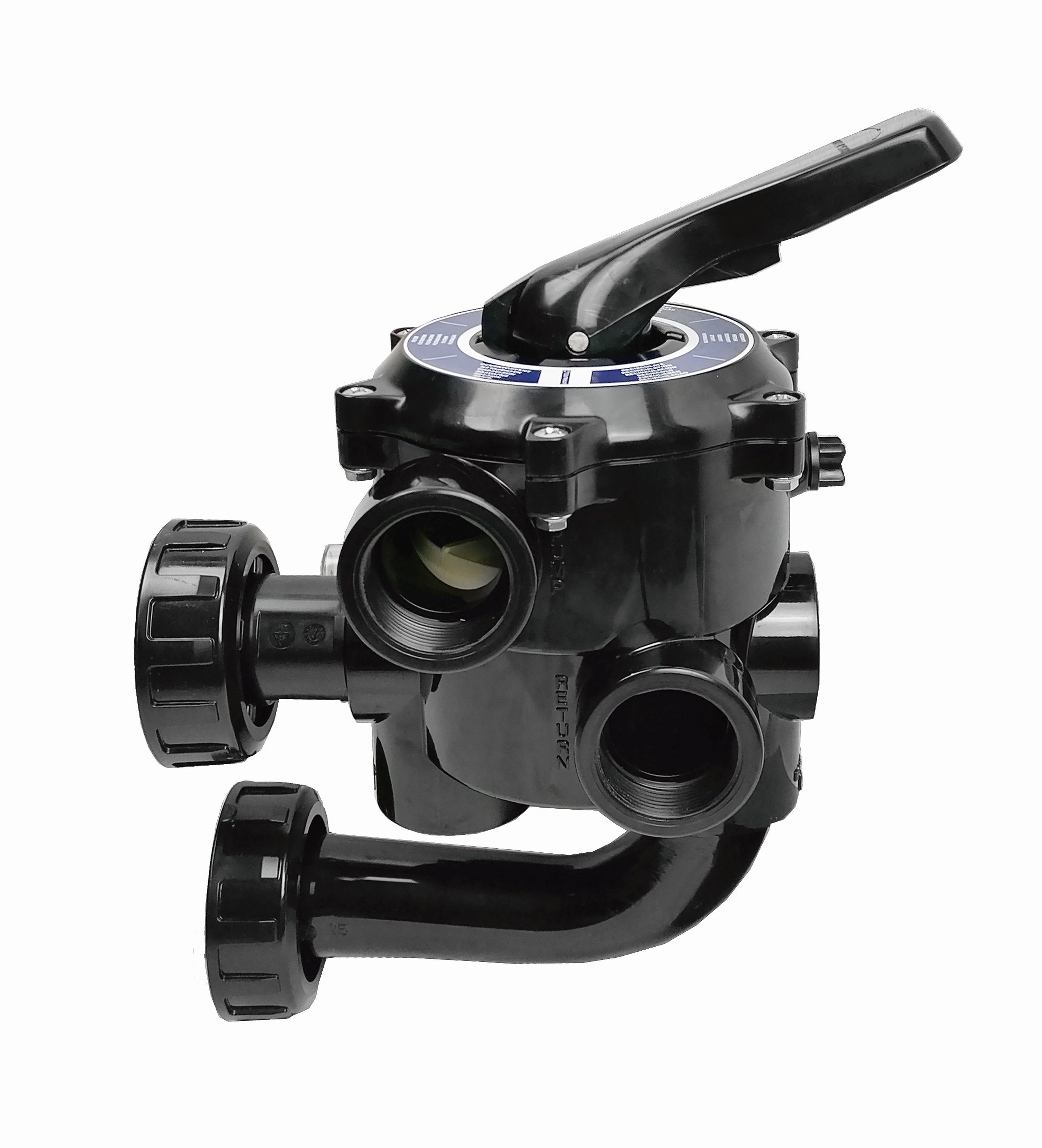 Astralpool - VANNE MULTIVOIES NOIRE 1"1/2 AVEC MONTAGE  CLASSIC PLUS