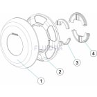 Astralpool - Enjoliv Flexi Mini D132 INOX pour buses PRESTIGE-NORM