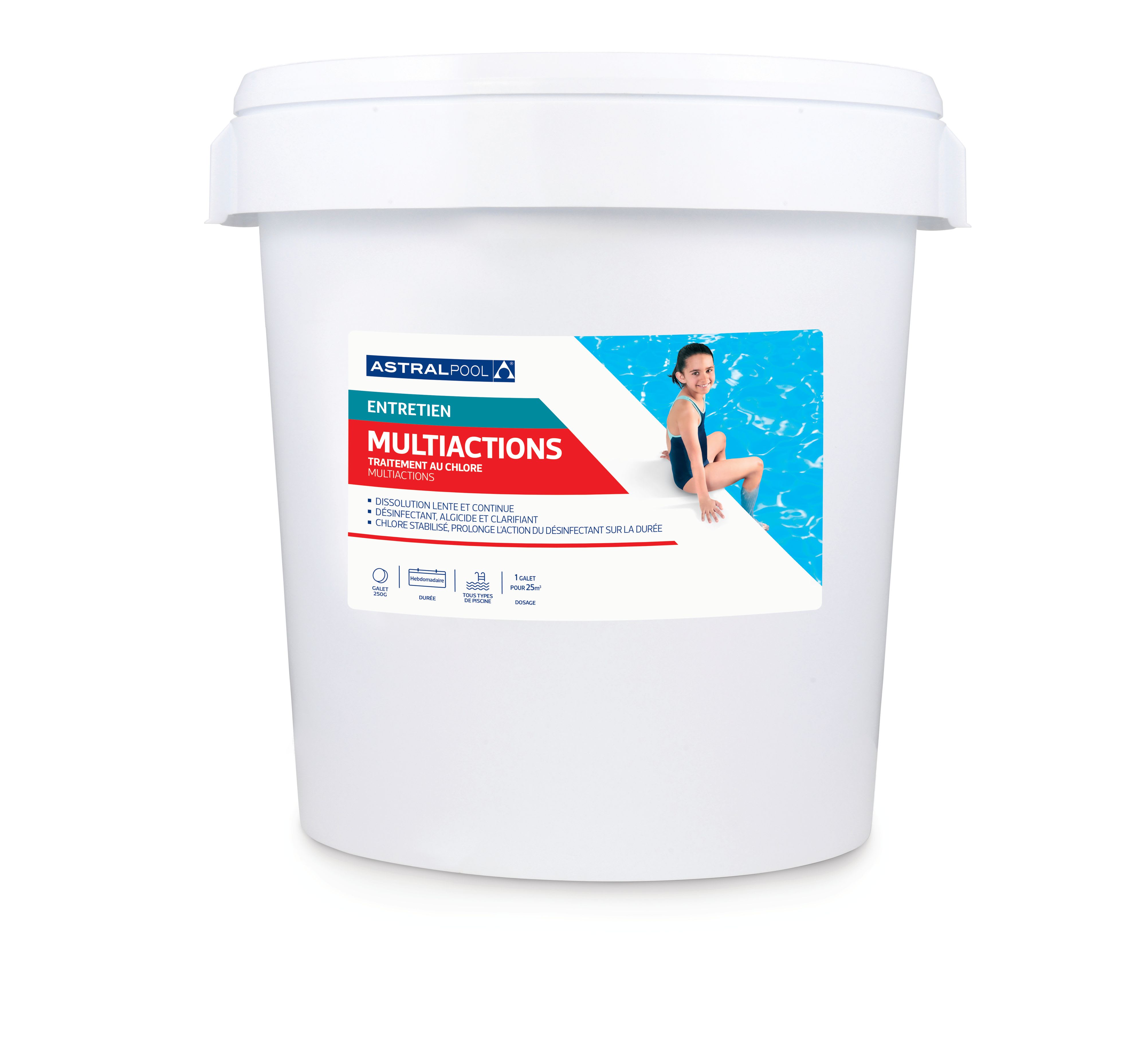 Astralpool - Multiactions 250G 25Kg Low Boric <0,3%