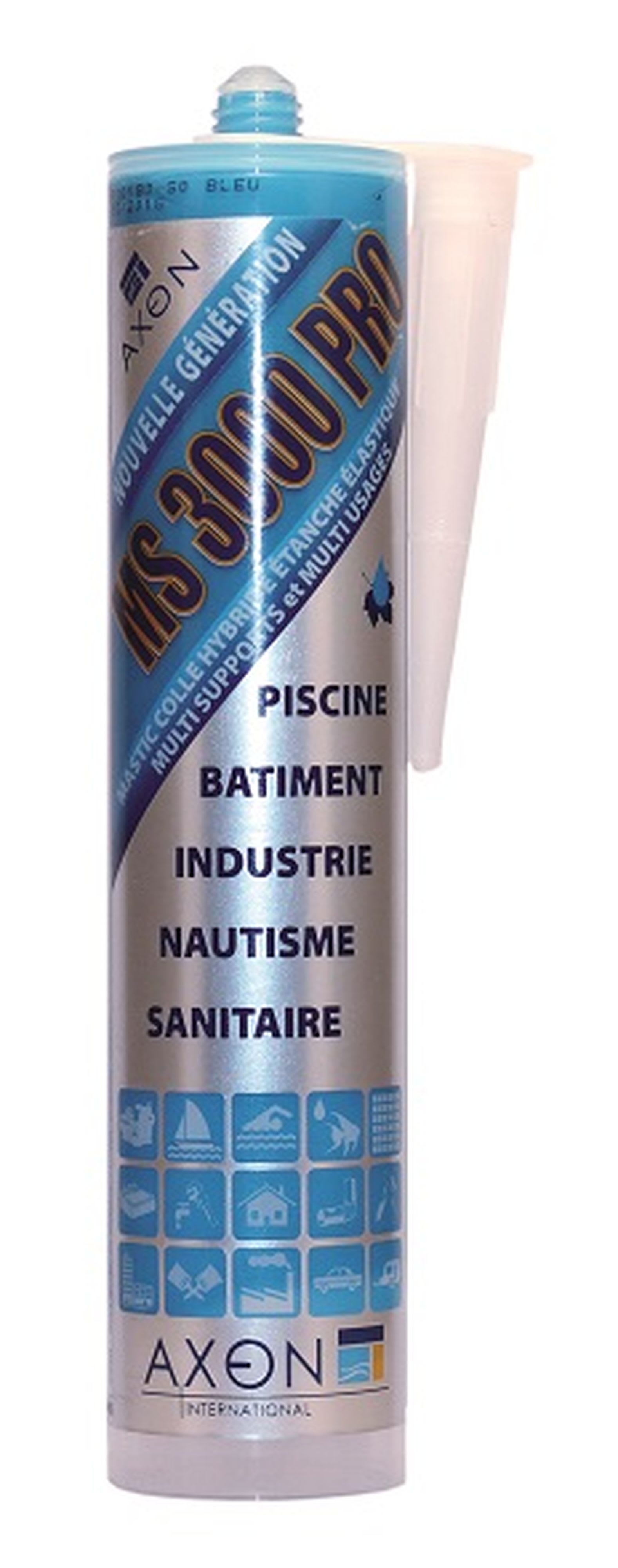 Astralpool - MS3000 PRO BLEU 290ML MASTIC COLLE