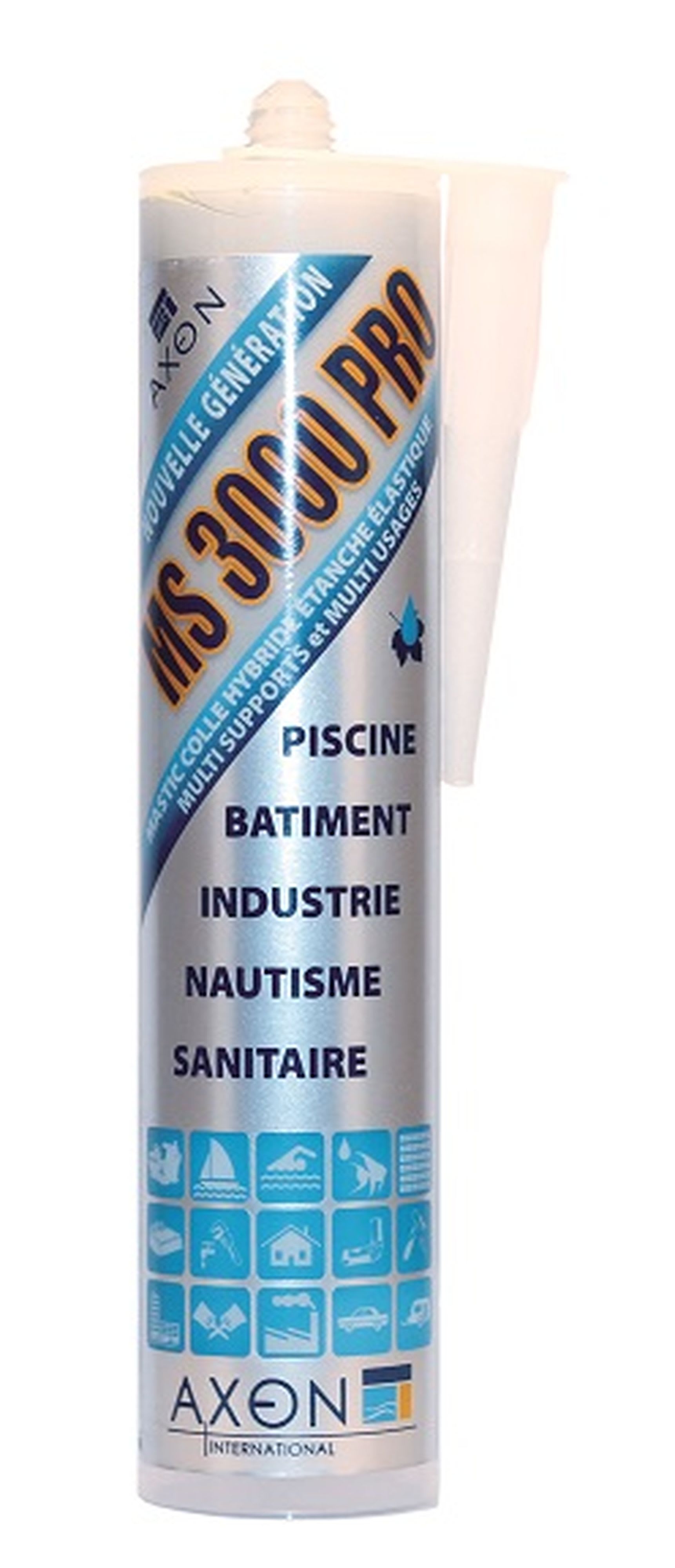 Astralpool - MS3000 PRO GRIS 290ML MASTIC COLLE