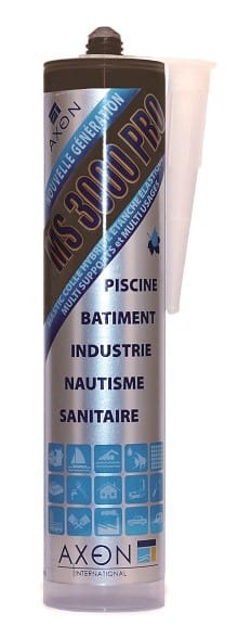 Astralpool - MS3000 PRO NOIR 290ML MASTIC COLLE
