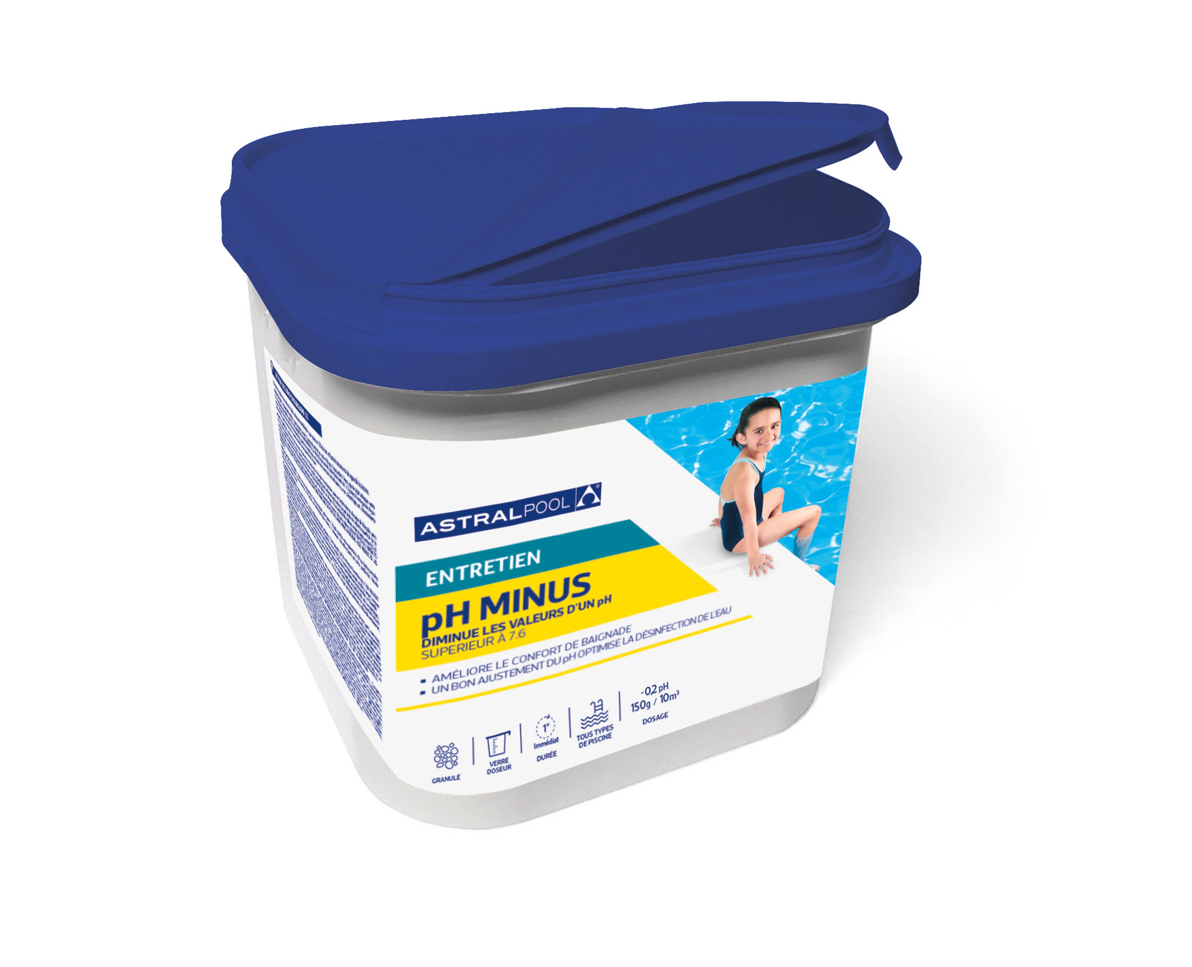 Astralpool - Ph Moins Pour Piscine En Poudre, Sceau De 5Kg