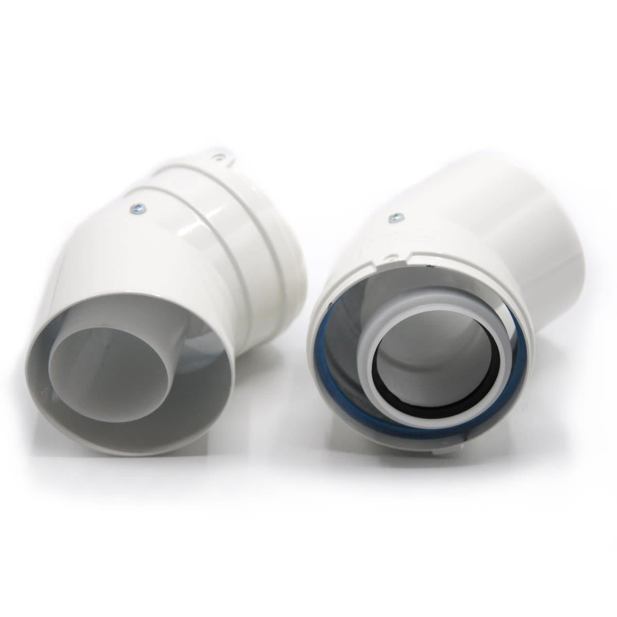 Intuis Thermo - Coude de ventouse 45°, Ø 60/100 mm, x2 pièces, pour chaudière ACC_LELIA+