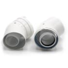 Intuis Thermo - Coude de ventouse 45°, Ø 60/100 mm, x2 pièces, pour chaudière ACC_LELIA+