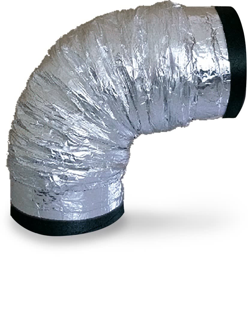 Intuis Thermo - Silencieux flexible Ø 160 mm F/F, cintrable de 0 à 90°, longueur 550 mm