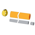 Intuis Thermo - Allonge isolée Ø 80/125 mm, longueur 2 m, pour CET