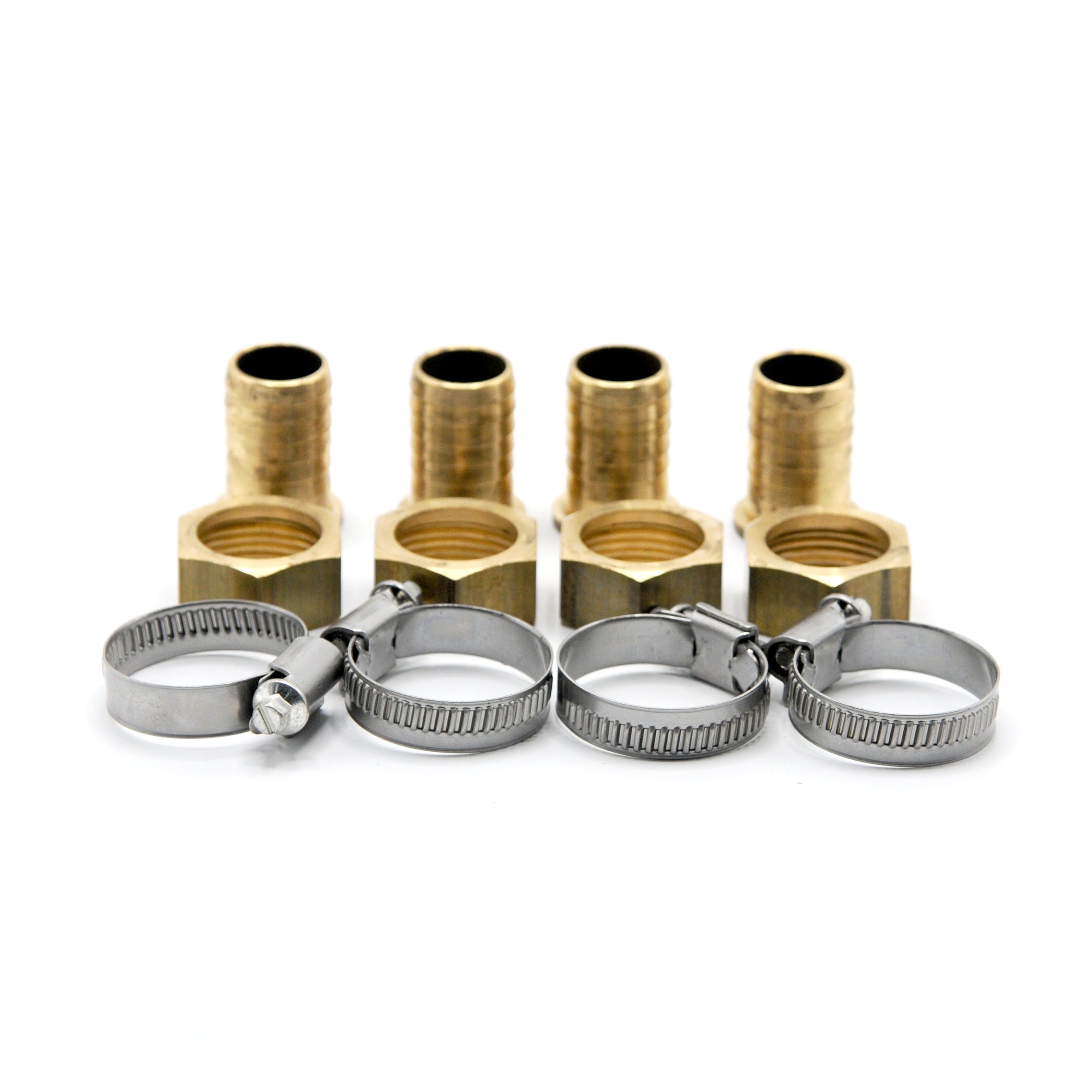 Intuis Thermo - Raccords sapin sortie droite DN25 - 4 embouts cannelés femelle + 4 colliers