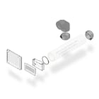 Intuis Thermo - Kit de Raccordement avec grille de reprise en partie basse, ø160 semi gainé