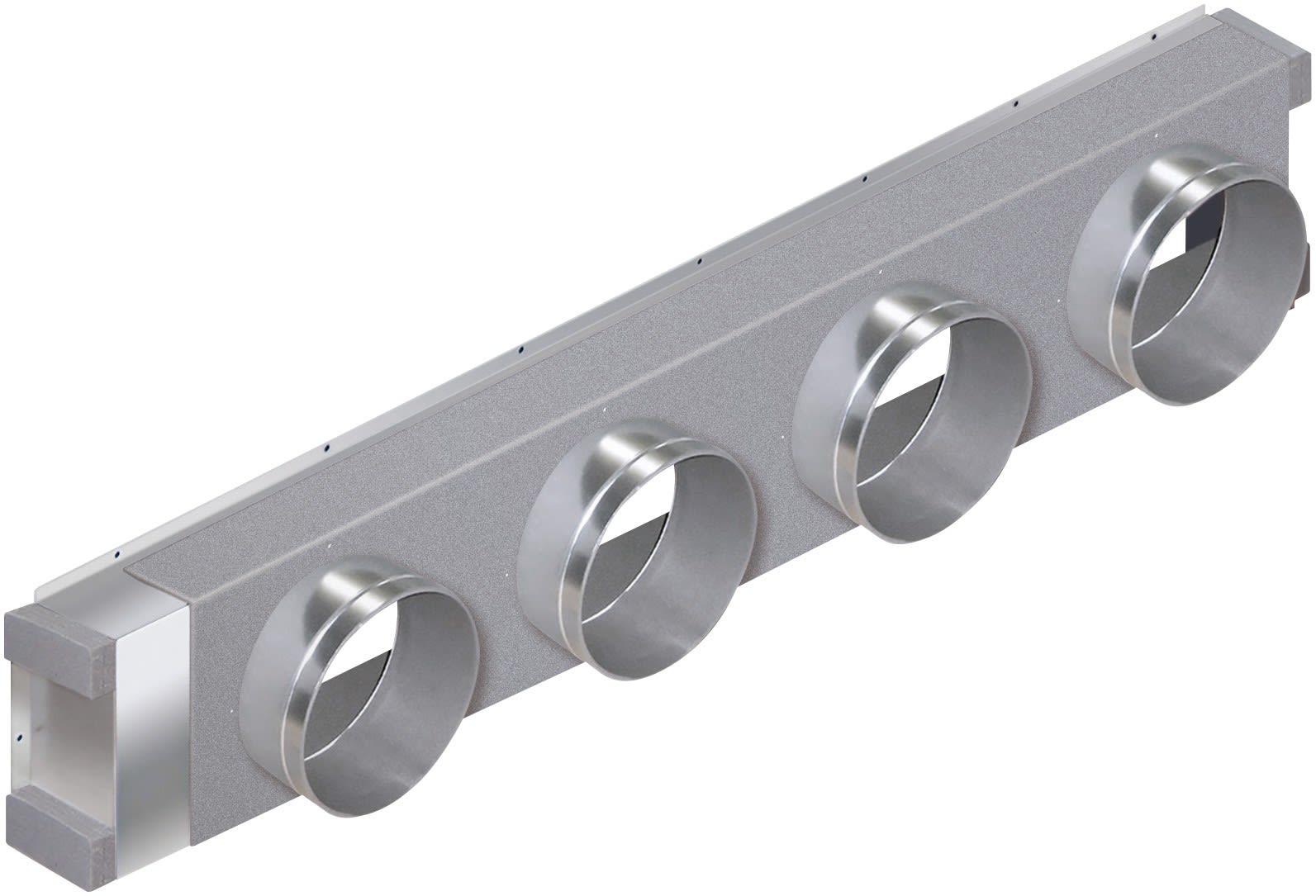 Toshiba Climatisation - Plénum de soufflage ; 4 x 200 mm ; Gainables BTP ; tailles 90, 110, 140 & 160