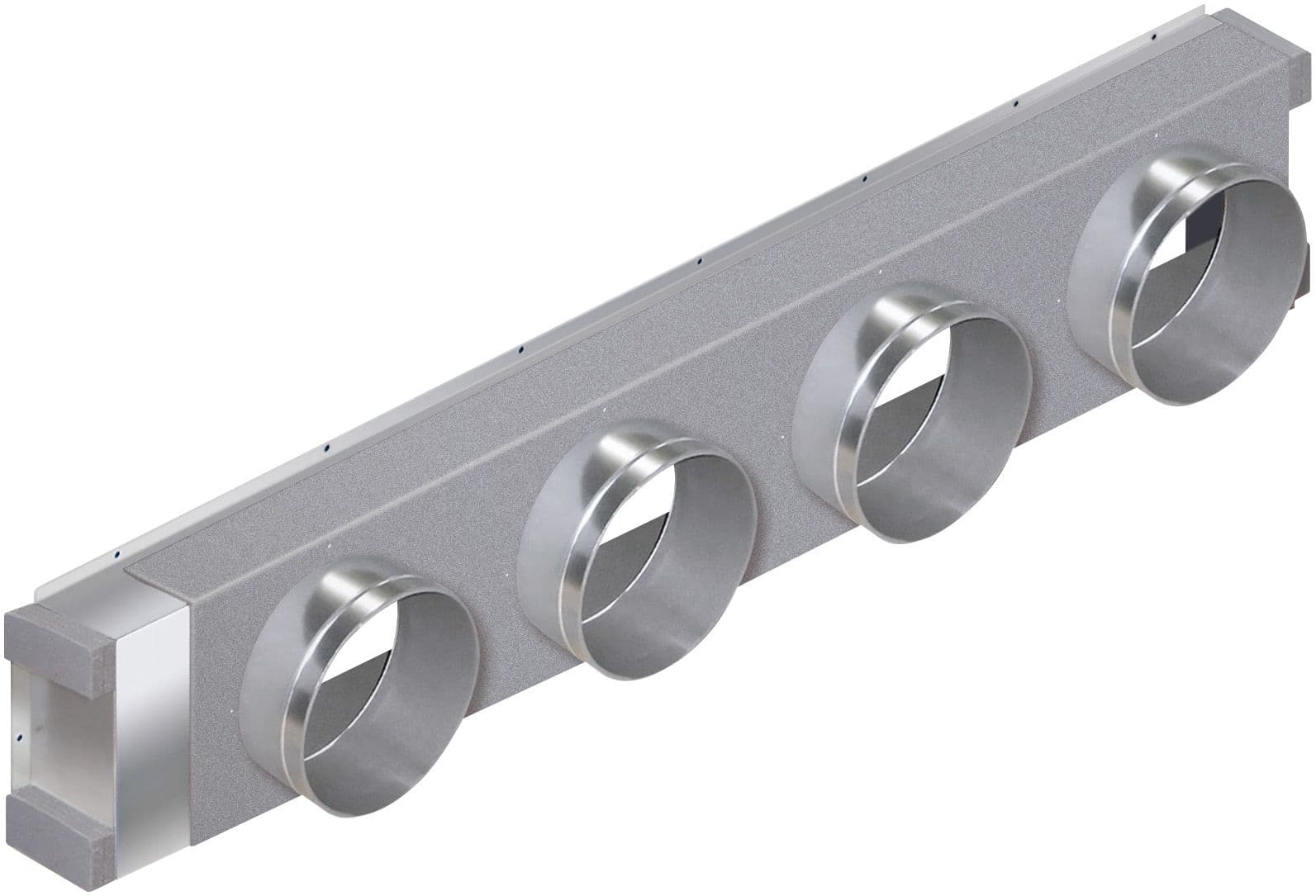 Toshiba Climatisation - Plénum de soufflage ; 4 x 200 mm ; Gainables BTP ; tailles 90, 110, 140 & 160