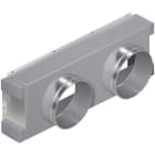 Toshiba Climatisation - Plénum de soufflage ; 2 x 200 mm ; Gainable BTP ; taille 56 ;
