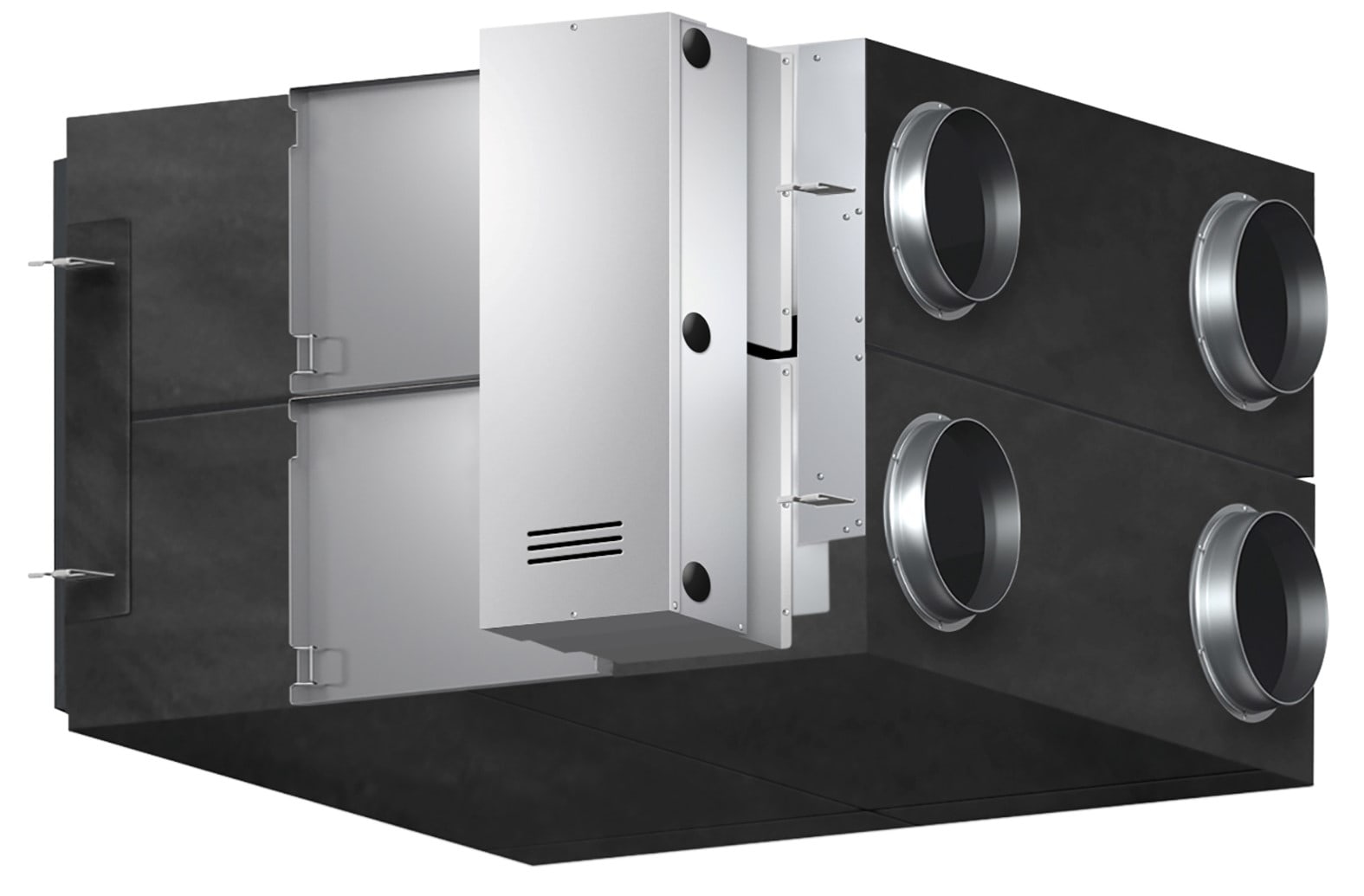 Toshiba Climatisation - Caisson double flux ; Débit d'air 2000 m3/h ; Haute Pression disponible ;