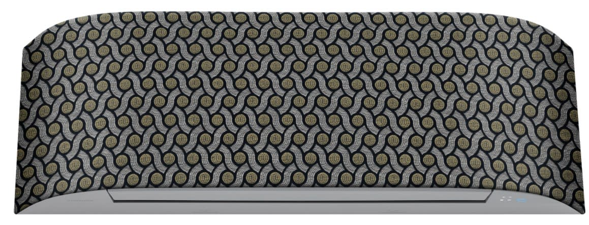 Toshiba Climatisation - Kit Haori - Ondine Noire - Etoffe en tissu personnalisable à l'infini