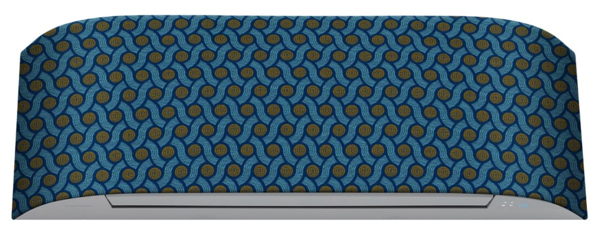 Toshiba Climatisation - Kit Haori - Ondine Bleue - Etoffe en tissu personnalisable à l'infini